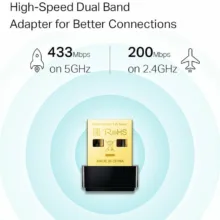 کارت شبکه USB تی پی-لینک مدل TP-Link َAC600 Archer T2U Nano