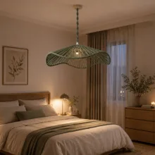 لوستر بافتنی مدل مکرومه طرح موج کد 0522