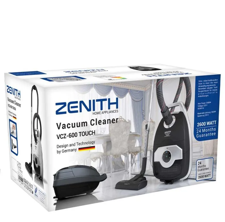 جاروبرقی 2600 وات زنیت مدل VCZ600 TOUCH