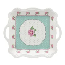 سینی دسته‌دار آنجلا مدل ZP-495 سایز 26×23 سانتی متر