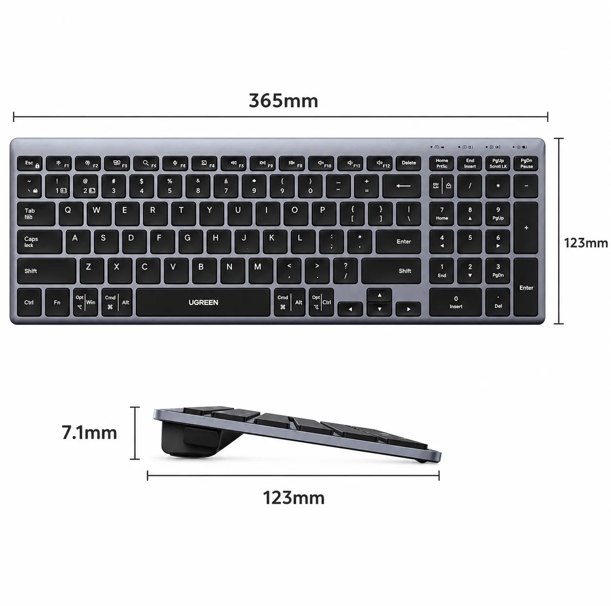 کیبورد بی سیم یوگرین مدل K552-75163