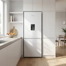 یخچال فریزر طرح فریزر پایین 20 فوت ایکس ویژن مدل HB470-WI/SI