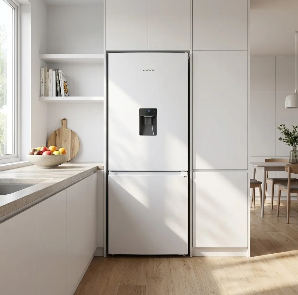 یخچال فریزر طرح فریزر پایین 20 فوت ایکس ویژن مدل HB470-WI/SI