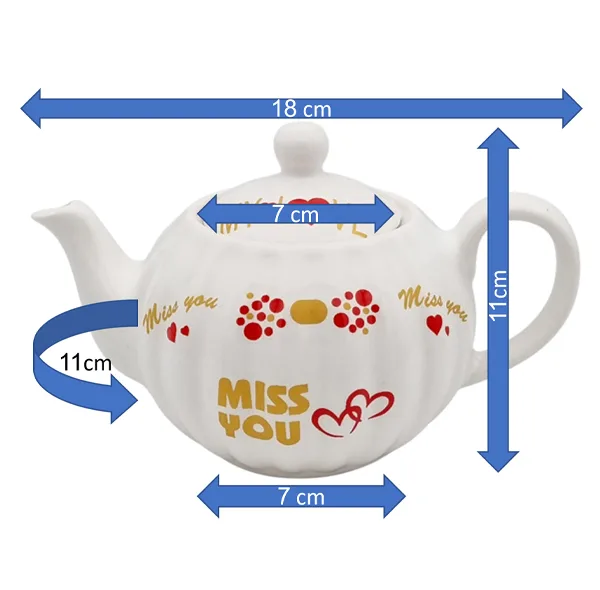 سرویس چای خوری 9 پارچه مناسب برای 2 نفره مدل صدفی کد 2411P9xmiss