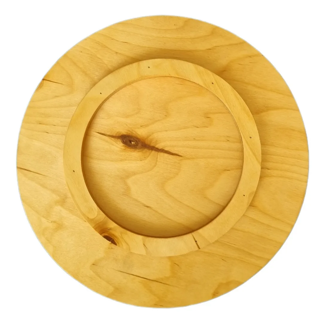 سینی بدون دسته مدل پایه دار دایره طرح آفتاب سایز 36×36 سانتیمتر