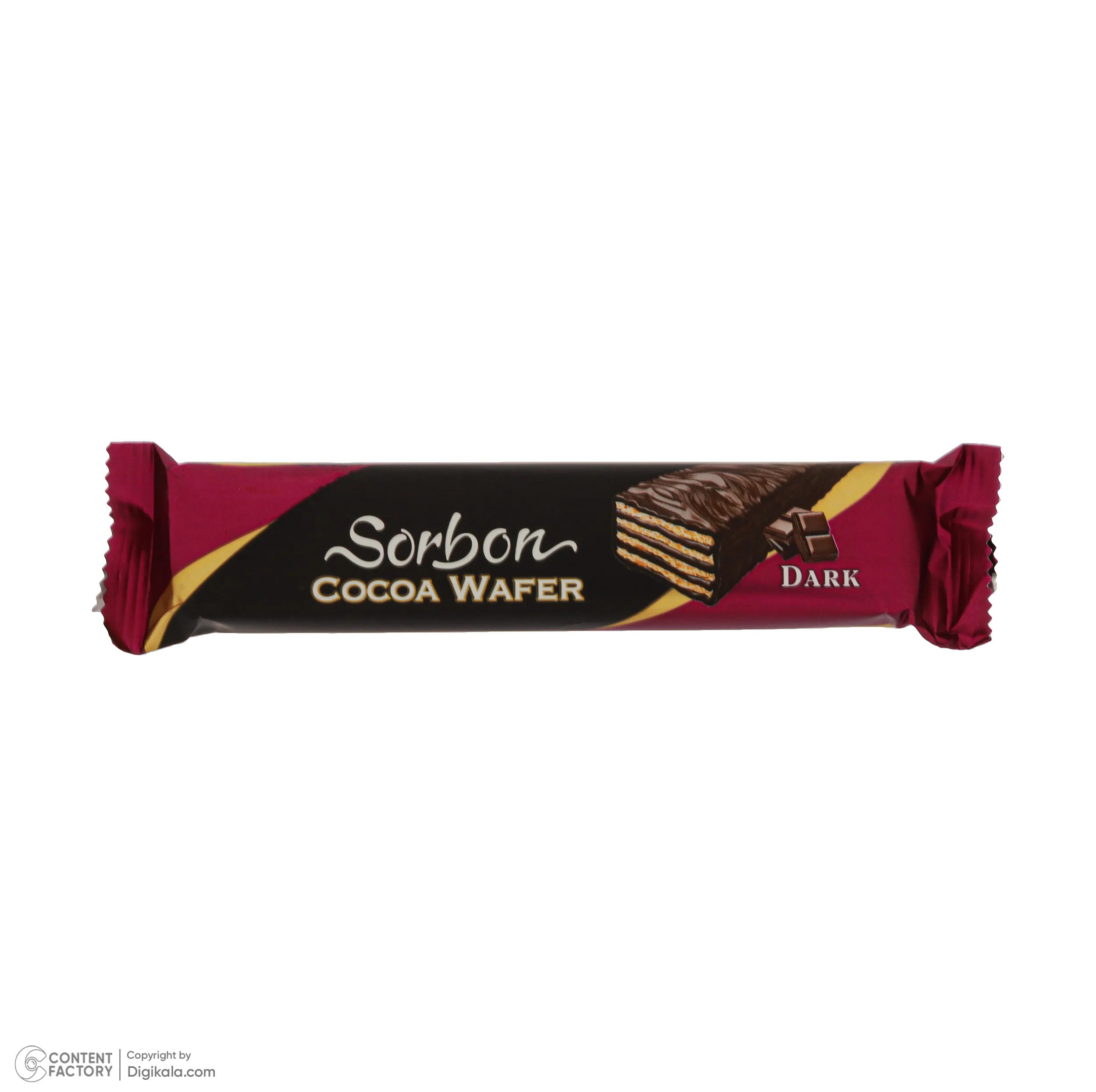 ویفر کاکائویی شکلات تلخ سوربن - 40 گرم