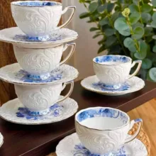سرویس چای خوری 12 پارچه 6 نفره شاهین مدل dantella d