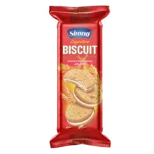 بیسکویت سبوس کرمدار  سیرنگ – 100 گرم بسته 12 عددی