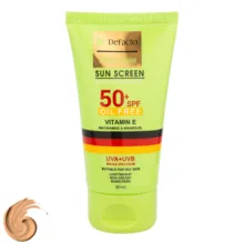 کرم ضد آفتاب رنگی صورت دیفکتو SPF 50 مدل 01 ‌مناسب برای پوست های چرب حجم 50 میلی‌لیتر