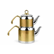 ست کتری و قوری سیلا مدل GOLD_57 گنجایش کتری 2.6 لیتر و گنجایش قوری 1.15 لیتر