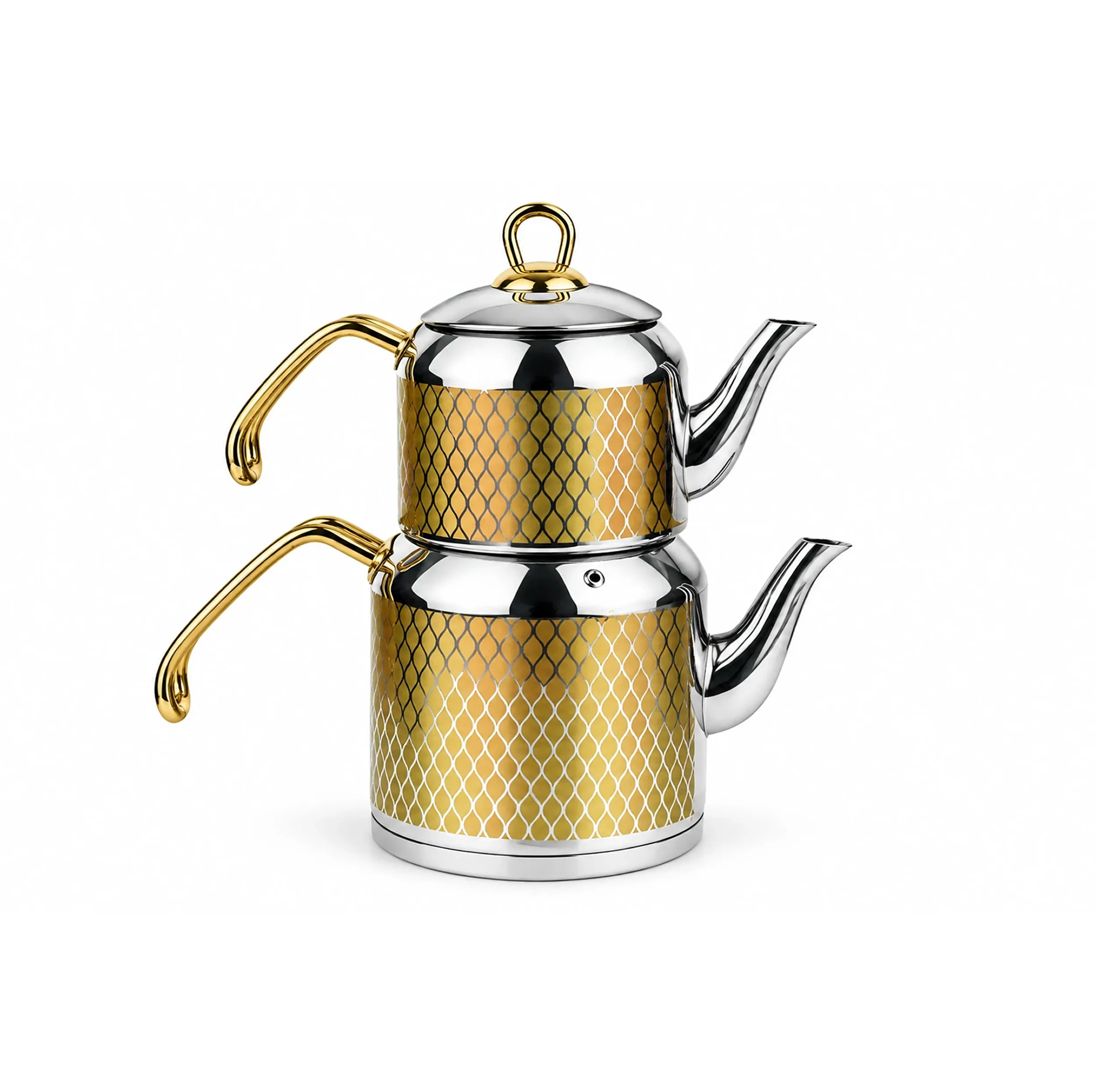 ست کتری و قوری سیلا مدل GOLD_57 گنجایش کتری 2.6 لیتر و گنجایش قوری 1.15 لیتر