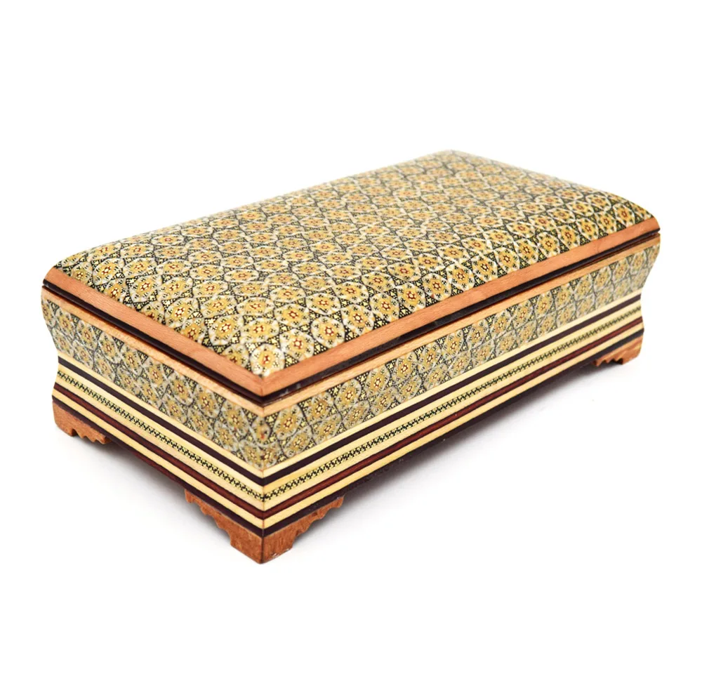 ست جعبه کارد و چنگال و جعبه دستمال کاغذی خاتم کاری کد 3