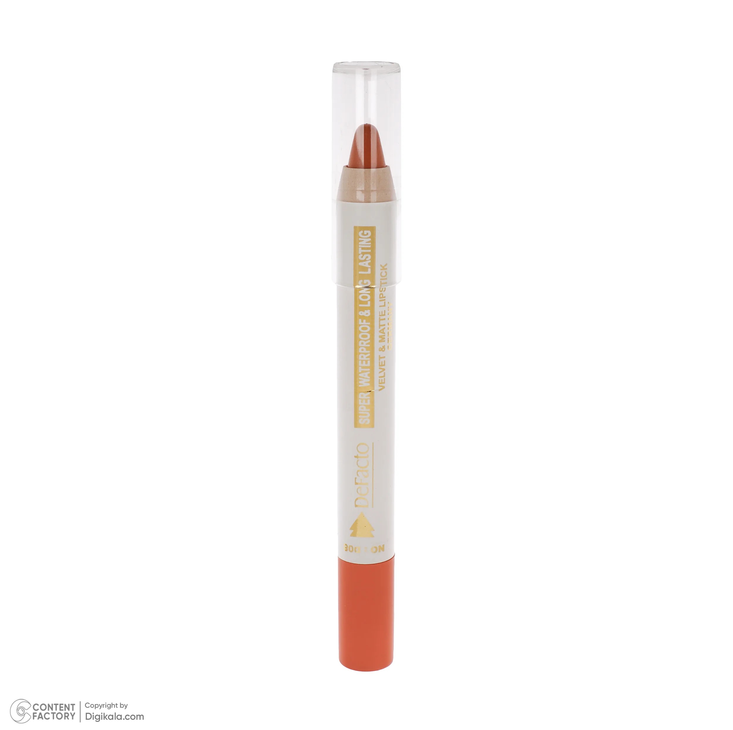 رژ لب مدادی مات دیفکتو مدل Waterproof شماره 8