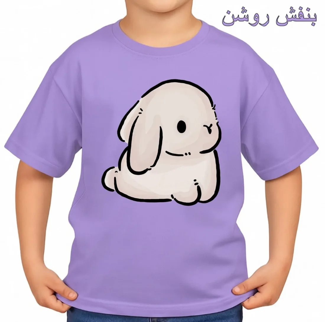 تی‌شرت آستین کوتاه بچگانه مدل خرگوش کد p1