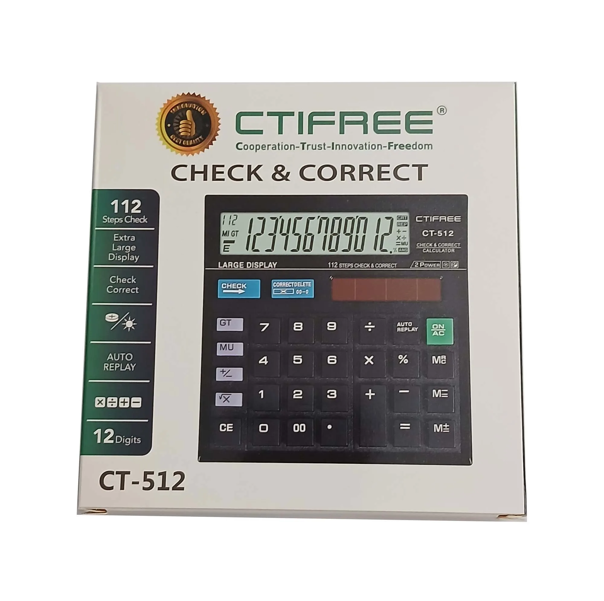 ماشین حساب سیتی فری مدل CT-512