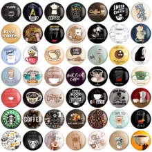 مگنت خندالو مدل قهوه Coffee کد 118 مجموعه 49 عددی