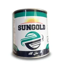رنگ روغنی نیمه براق سفید سان گلد کد 200 وزن 1 کیلوگرم مناسب برای سطوح فلزی و چوبی