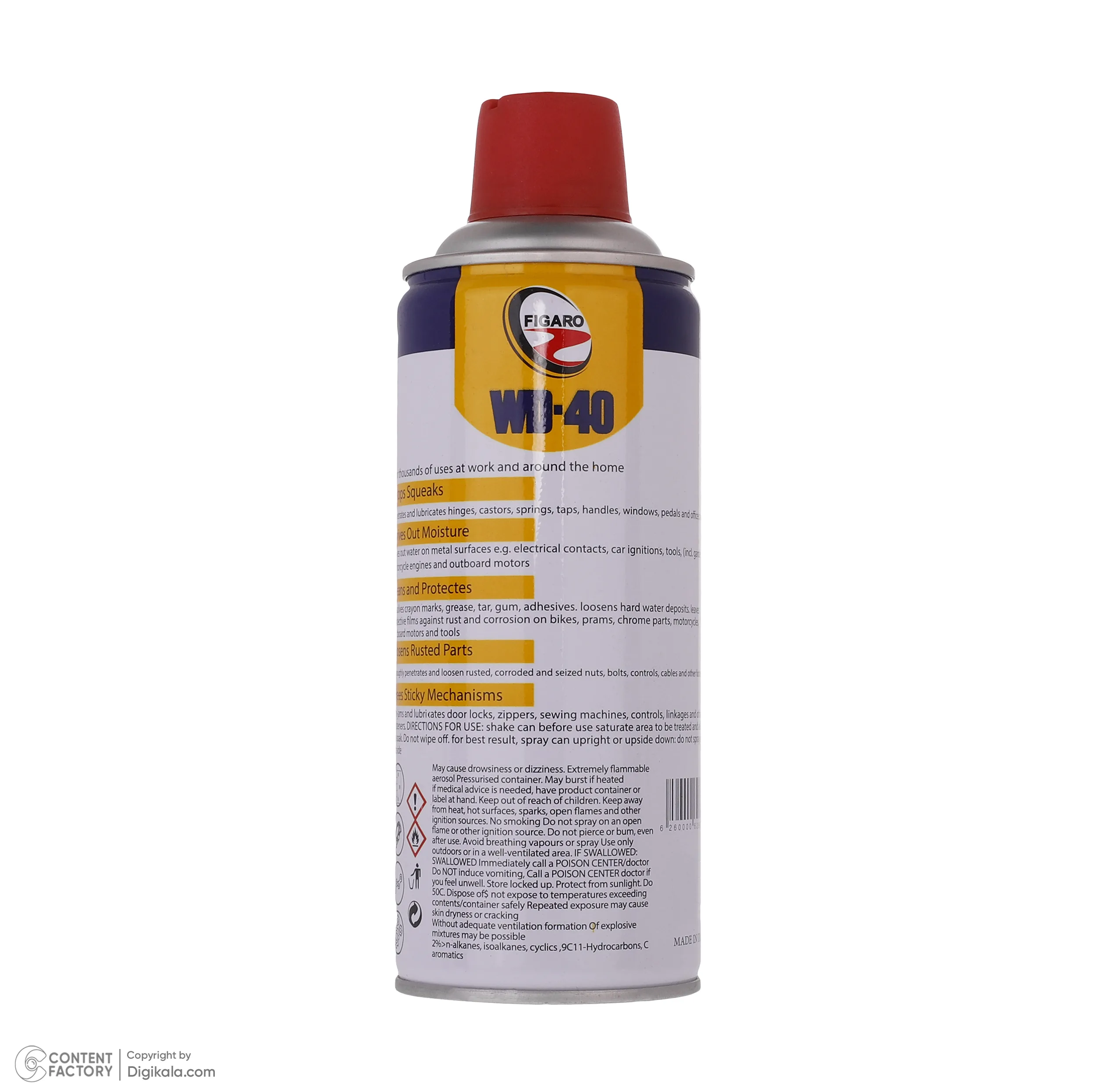 اسپری روان کننده فیگارو مدل WD-40 حجم 400 میلی لیتر مجموعه 3 عددی