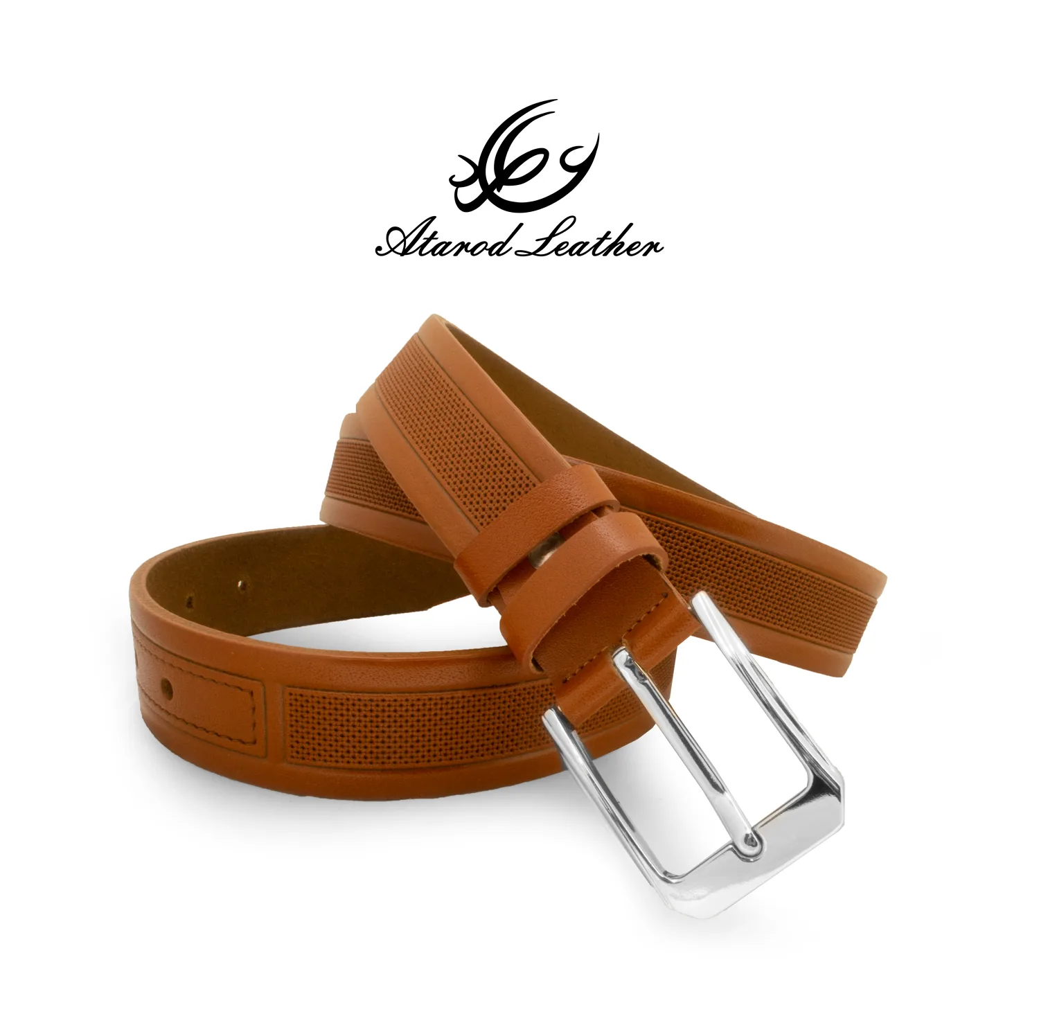 کمربند مردانه چرم عطارد مدل چرم طبیعی گاومیش کد B35