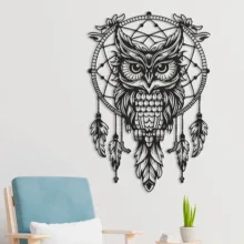 دیوارکوب مدل چوبی جغد کد T73-1