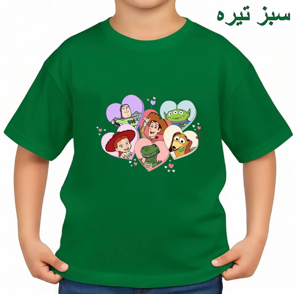 تی‌شرت آستین کوتاه بچگانه مدل انیمیشن ها