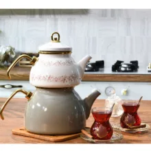 ست کتری و قوری انگلیش هوم مدل Magnolia گنجایش کتری 2.5 لیتر گنجایش قوری 1 لیتر