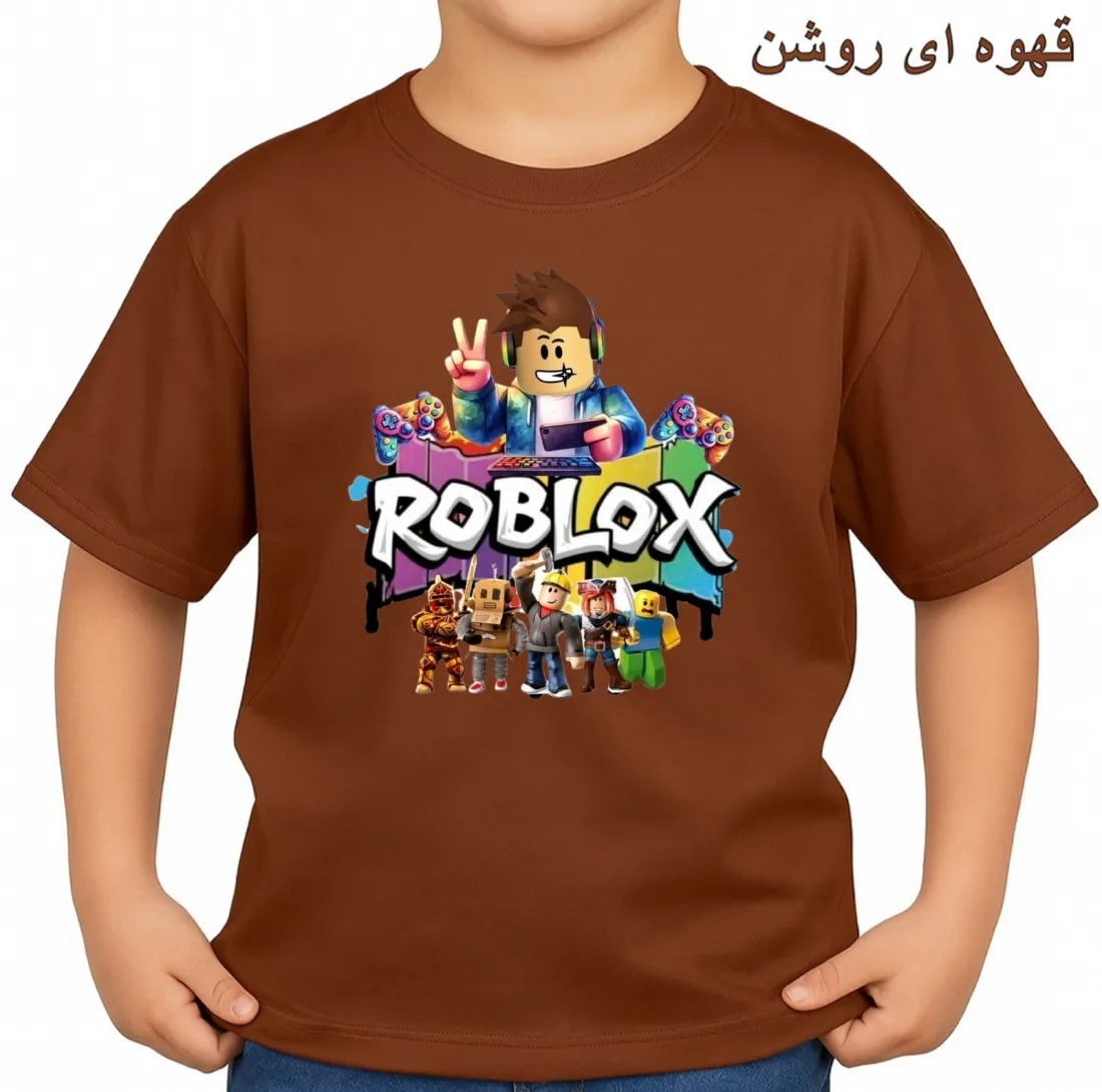 تی‌شرت آستین کوتاه بچگانه مدل روبلاکس کد p5