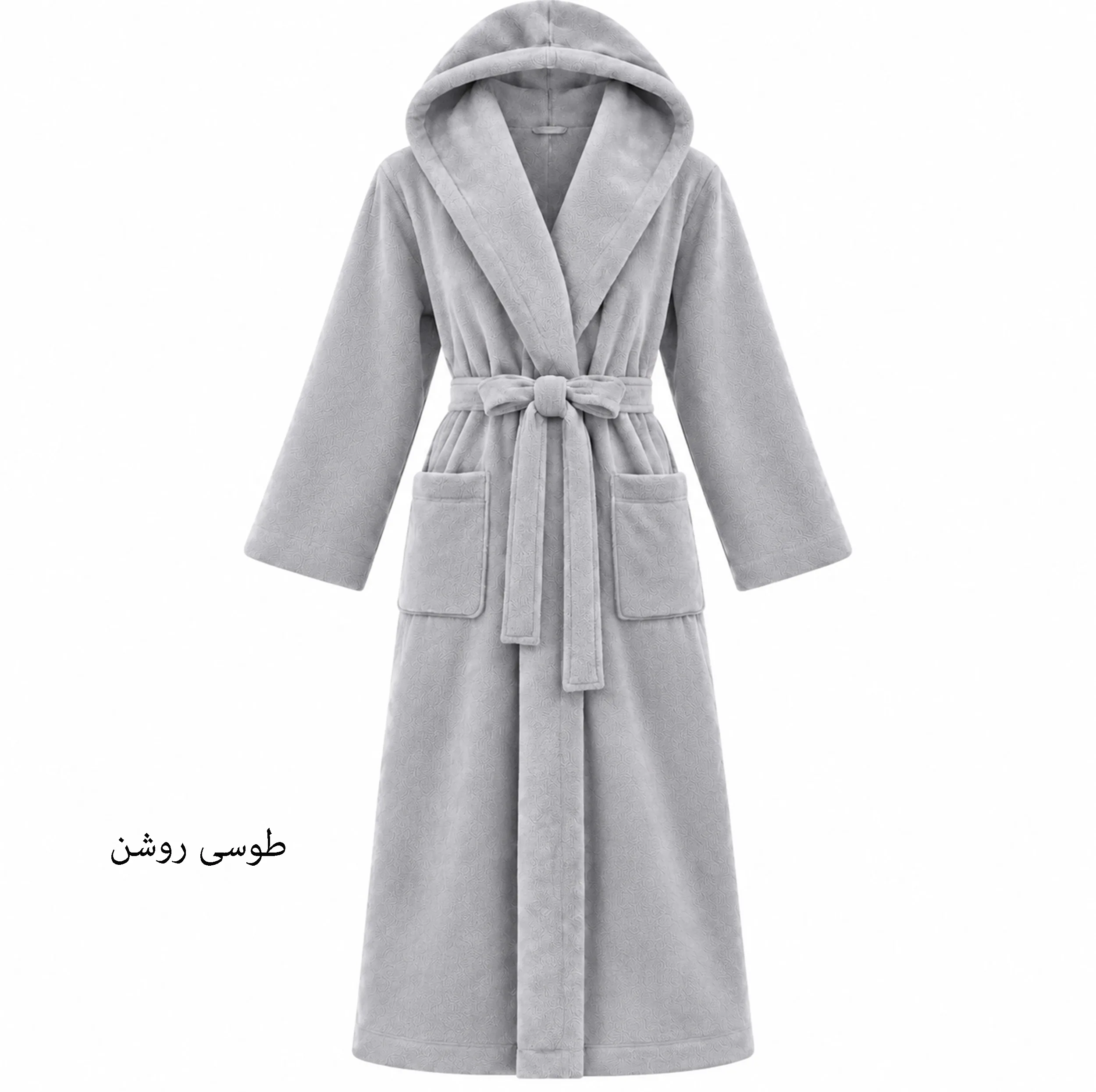 حوله پالتویی هنرمند مدل Classic Plain سایز ۱۴۵ مناسب قد ۱۸۰ الی ۲۱۰ سانتی متر