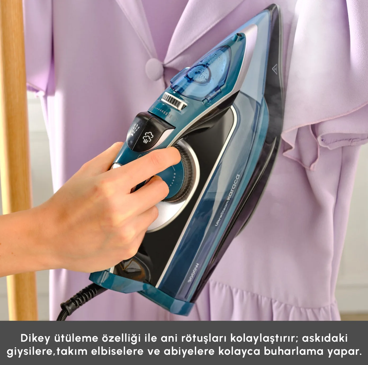 اتو بخار 3000 وات کاراجا مدل Vantuz Ultrasteam