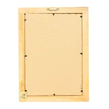 قاب عکس خاتم کاری چوبی صنایع دستی فاخر مدل سنتی طرح تک گل کد 23p18in1813