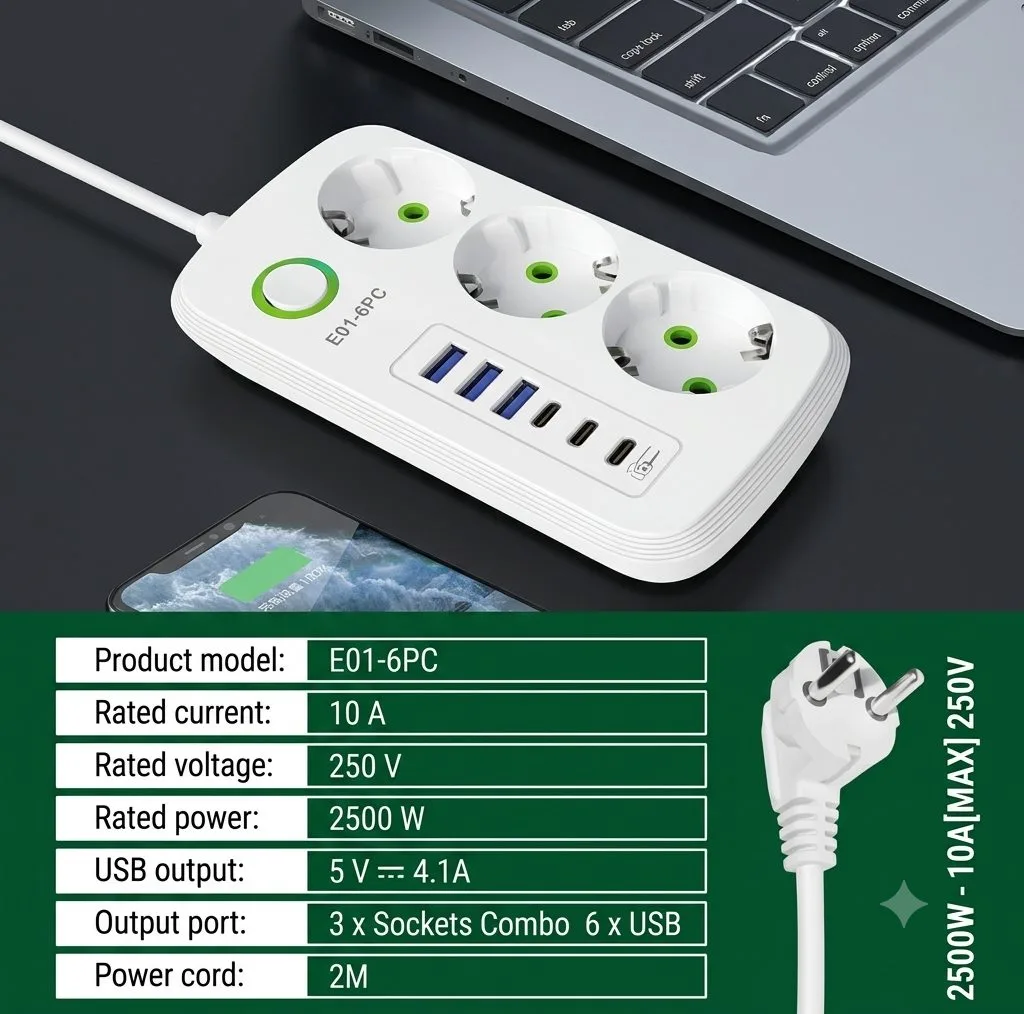 چندراهی برق مدل E01-6PC