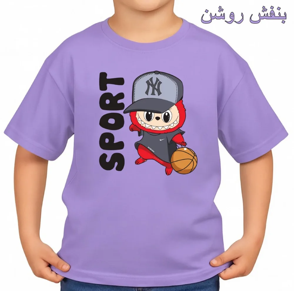 تی‌شرت آستین کوتاه بچگانه مدل لبوبو کد v6