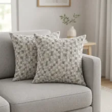 کاور کوسن مدل چهارخونه سایز 45x45