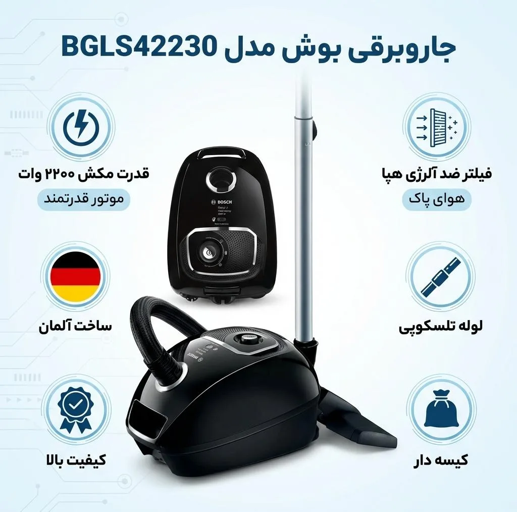 جاروبرقی بوش مدل BGLS42230