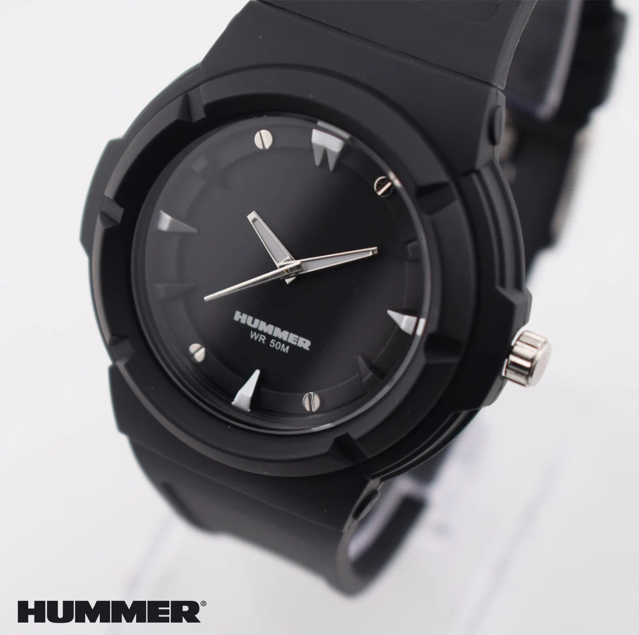 ساعت مچی عقربه ای مردانه هامر مدل موتور ژاپن بند PU ضدآب رفرنس HM1112-C2