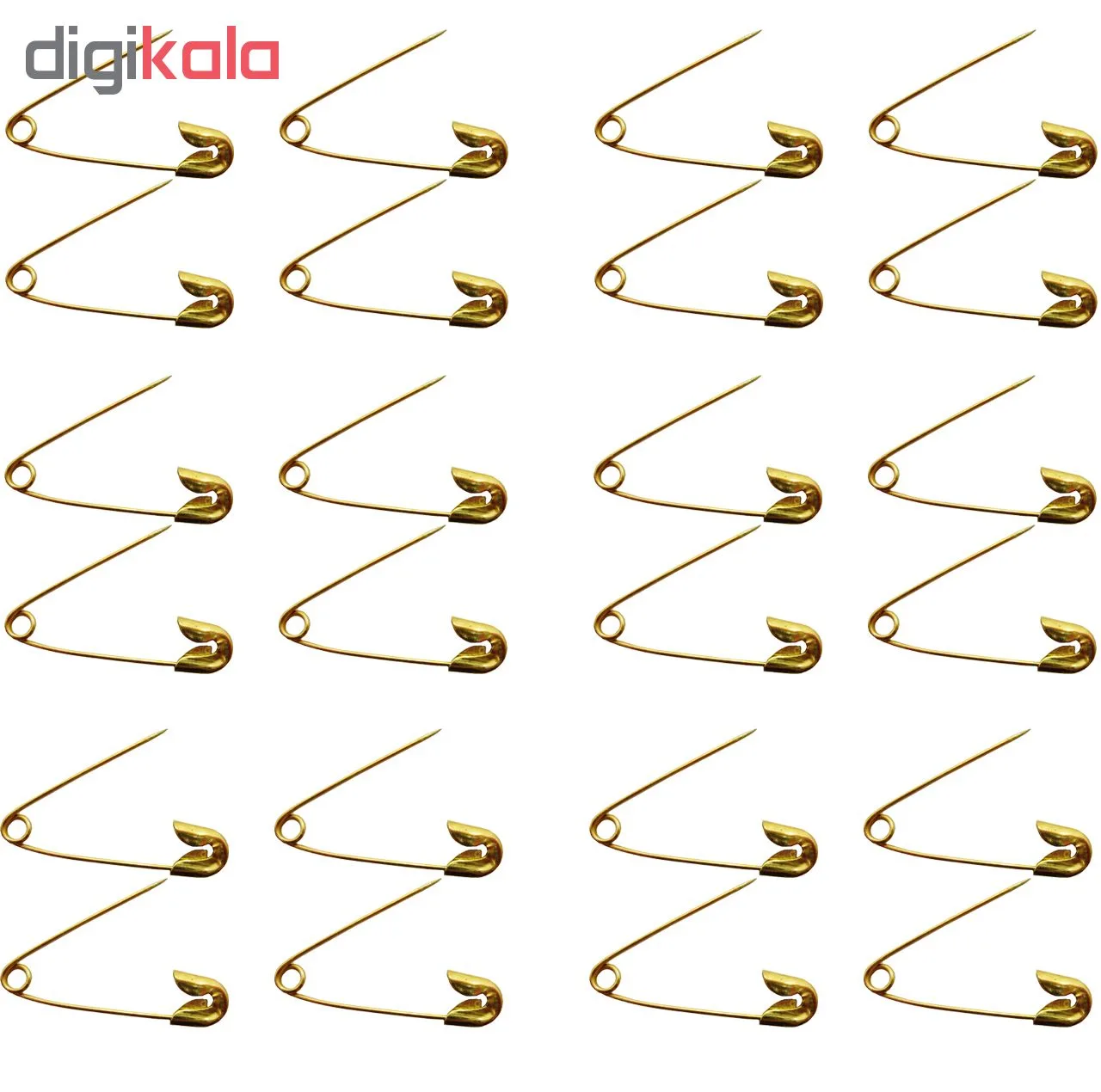 سنجاق قفلی مدل GOLD بسته 24 عددی