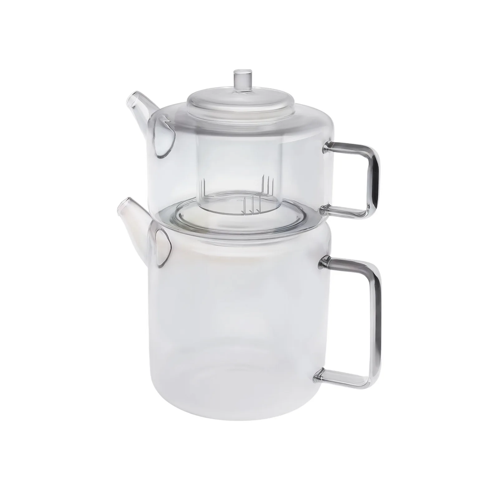 ست کتری و قوری مدل شیشه ای کد prx-2+1.2