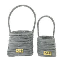 سبد حصیر بافی رزپک مدل kh901 مجموعه 2 عددی