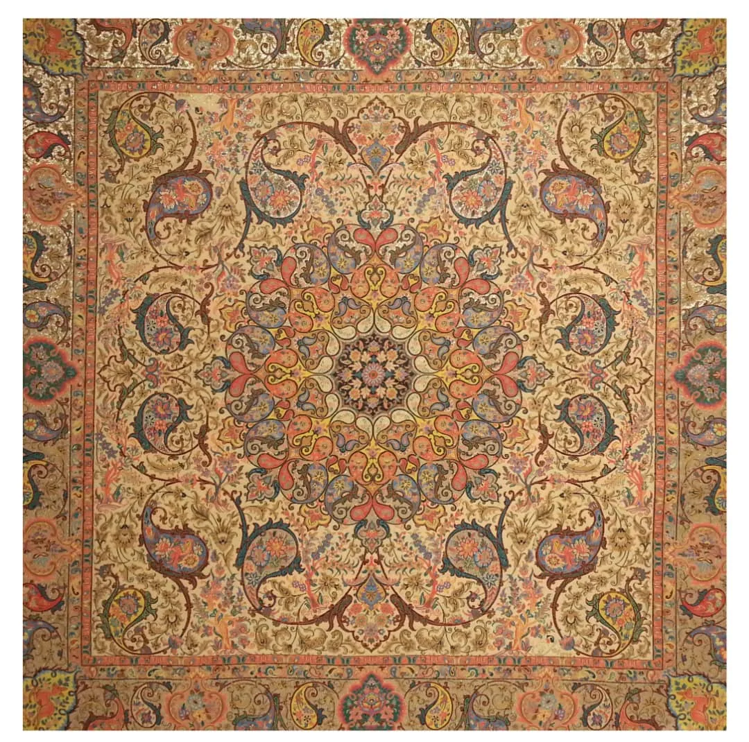 رومیزی ترمه مدل شهریار کد TRM109