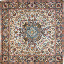 رومیزی ترمه ابریشمی عدل کشمیر مدل ساران اطلس