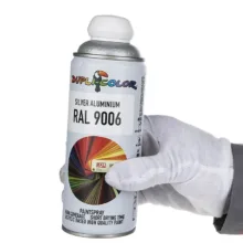 اسپری رنگ نقره ای دوپلی کالر مدل RAL 9006 حجم 400 میلی لیتر