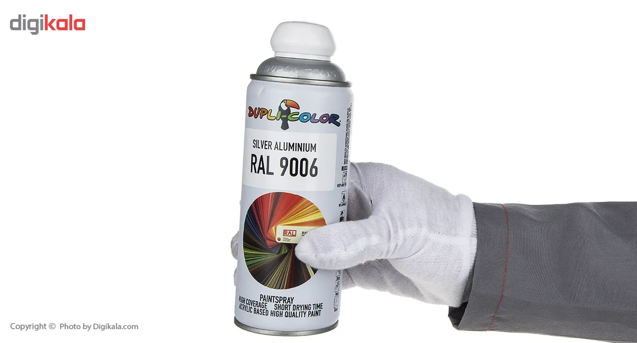 اسپری رنگ نقره ای دوپلی کالر مدل RAL 9006 حجم 400 میلی لیتر