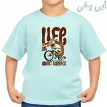 تی‌شرت آستین کوتاه بچگانه مدل زرافه کد v19