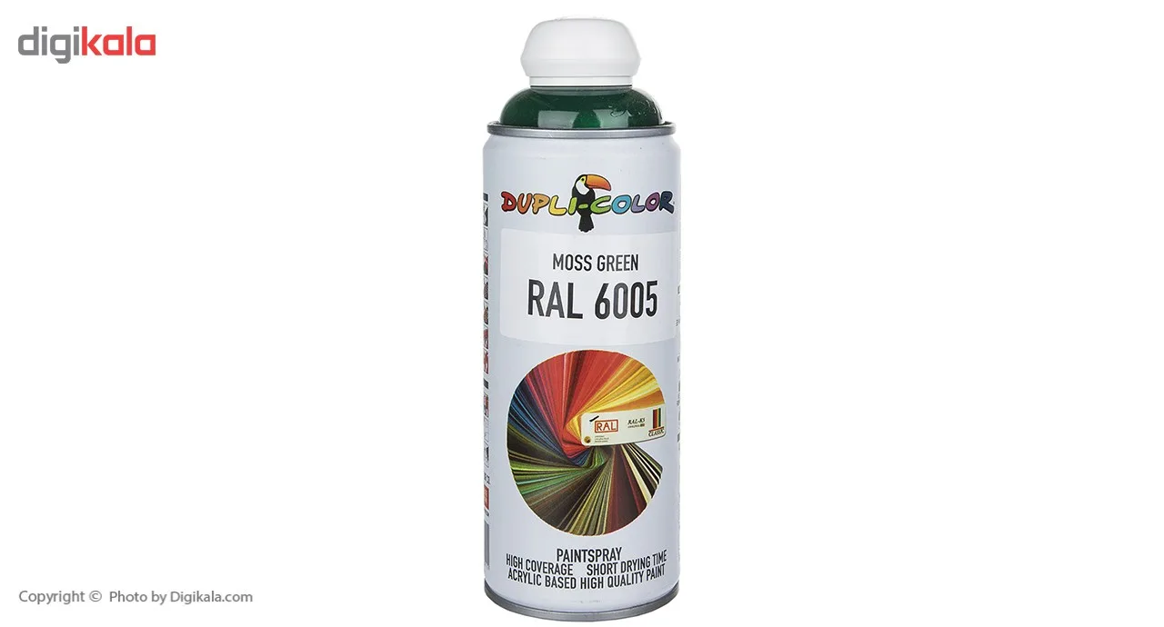 اسپری رنگ سبز دوپلی کالر مدل RAL 6005 حجم 400 میلی لیتر