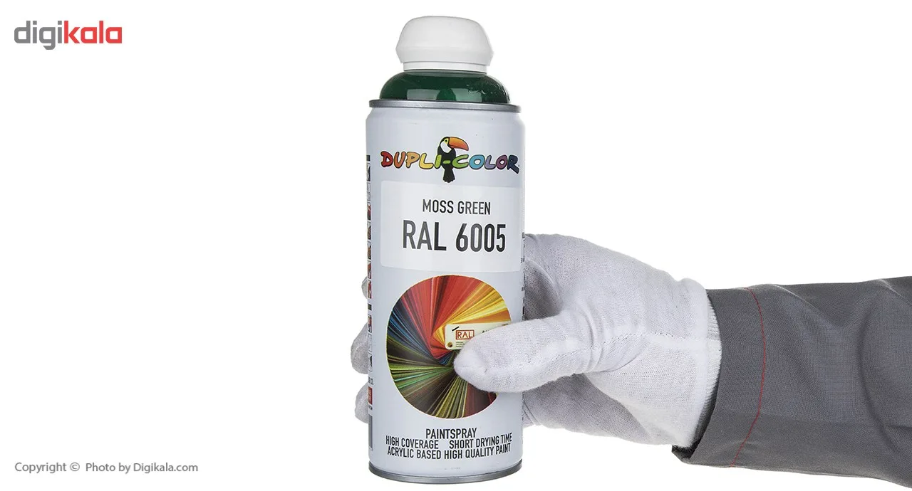 اسپری رنگ سبز دوپلی کالر مدل RAL 6005 حجم 400 میلی لیتر
