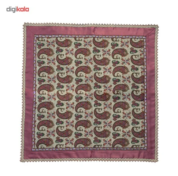 رومیزی ترمه خاتون طرح شهرزاد بنفش کد 130006