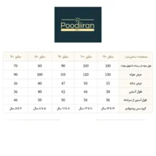 حوله پالتویی کودک و نوزاد پودیران بافت مدل عروسکی سایز80x98 مناسب برای قد۱۱۰ تا ۱۲۵سانتی متر