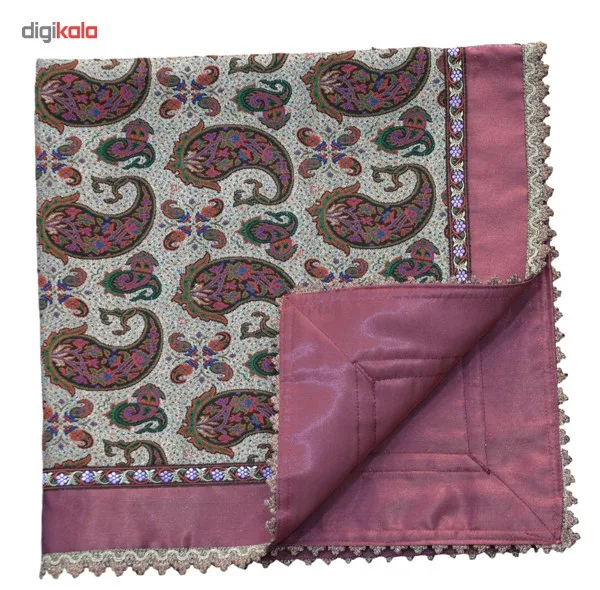 رومیزی ترمه خاتون طرح شهرزاد بنفش کد 130006