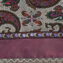 رومیزی ترمه خاتون طرح شهرزاد بنفش کد 130006