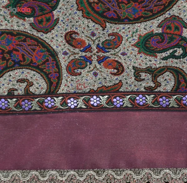 رومیزی ترمه خاتون طرح شهرزاد بنفش کد 130006